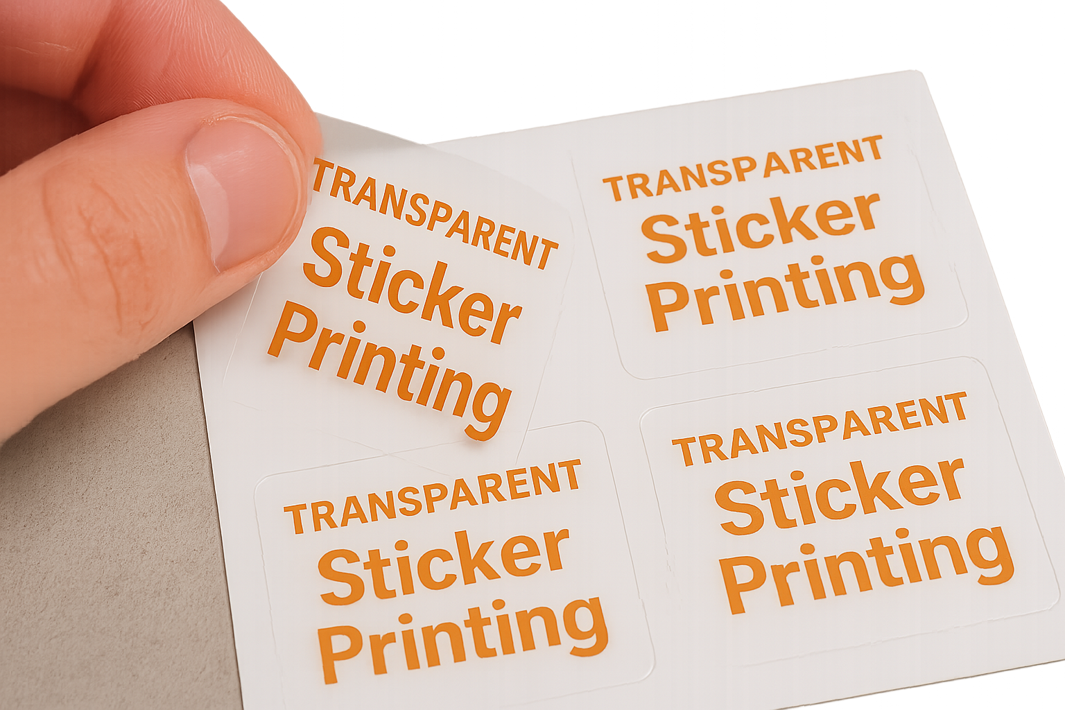 Transparent Sticker Printing