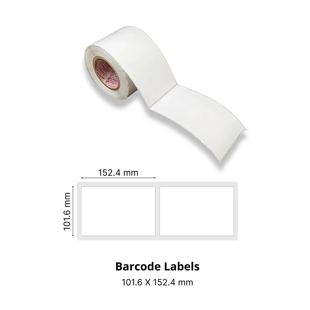 Barcode Labels 101.6x152..4mm