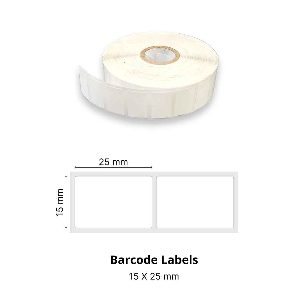Barcode Lables 15X25mm